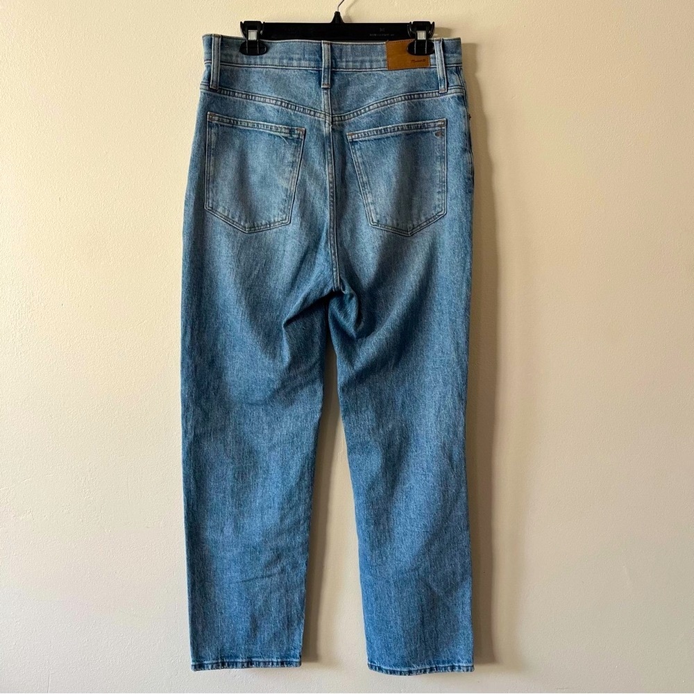 Madewell The Perfect Vintage Straight Jean Kingsbury Wash Knee-Rip Edition - Picture 4 of 13